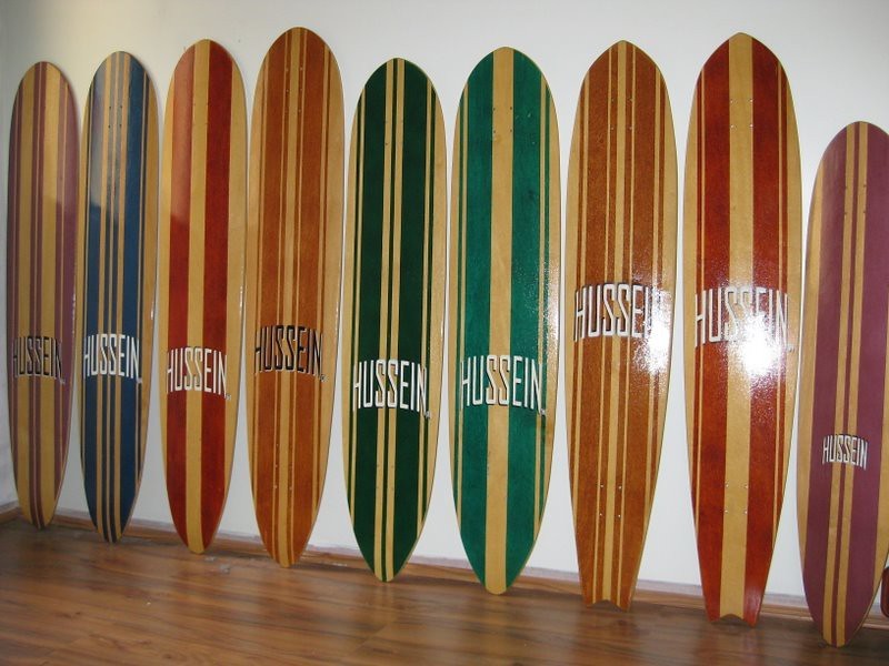 Hussein Classic Boards — handcrafted longboard in the wild